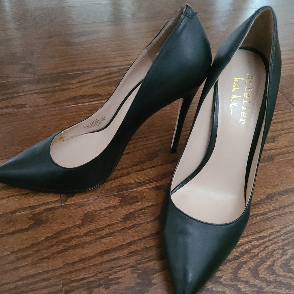 Nicole Miller leather pumps